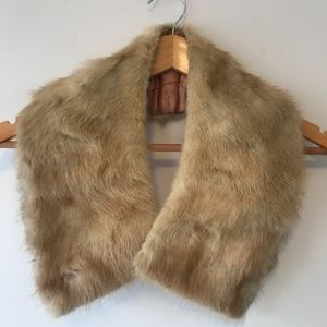 Vintage Mink Collar Shawl Scarf